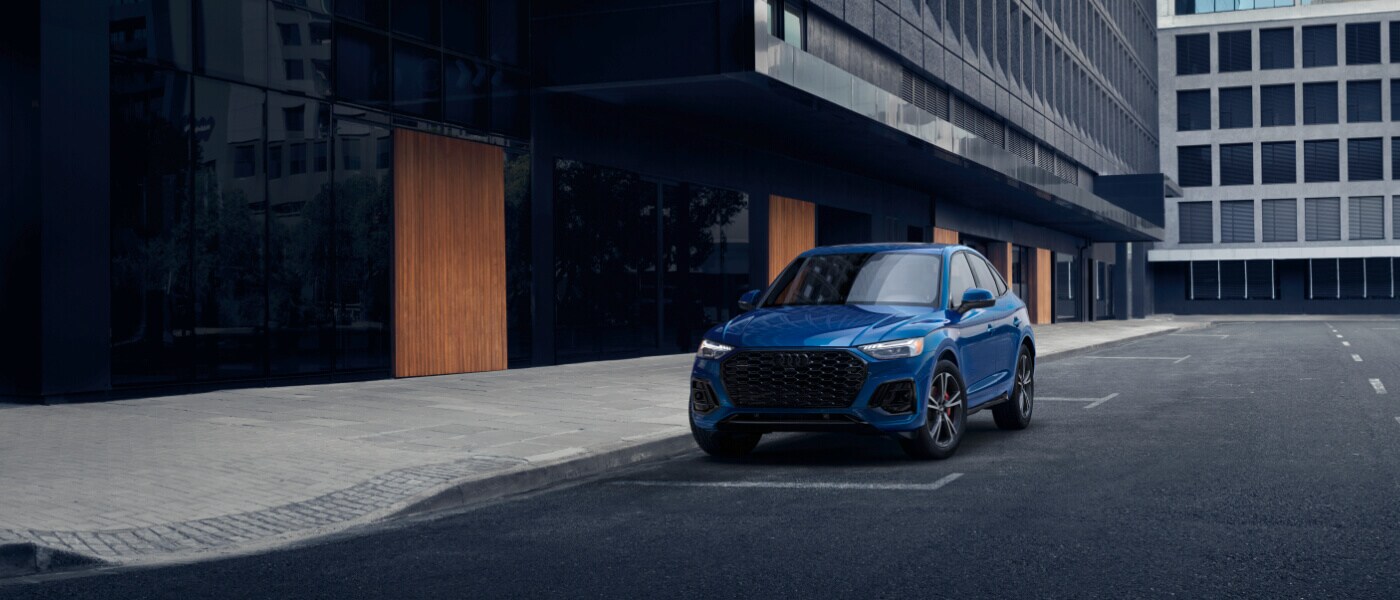 2025 Audi Q5 Sportback Exterior Parked By Building Front View