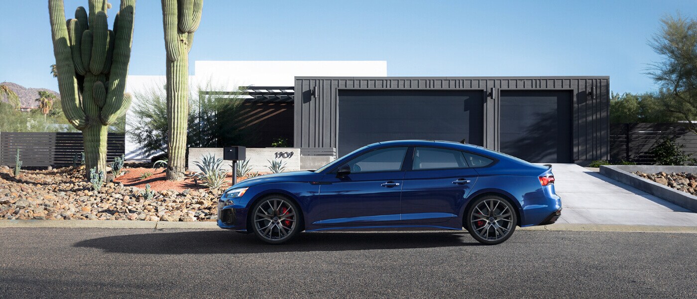 2025 Audi A5 Sportback Exterior Parked In Front Of House