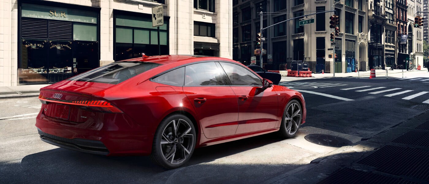 2024 Audi A7 exterior downtown street