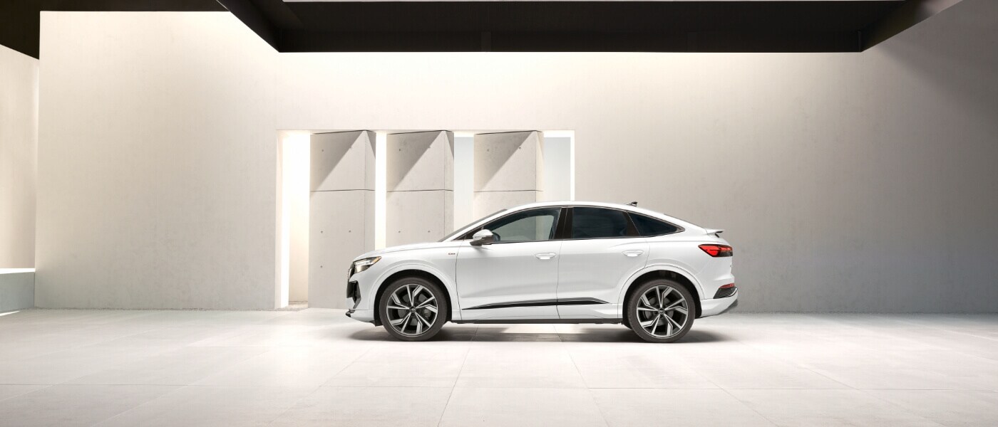 2025 Audi Q4 Sportback e-tron Exterior Parked In White Room