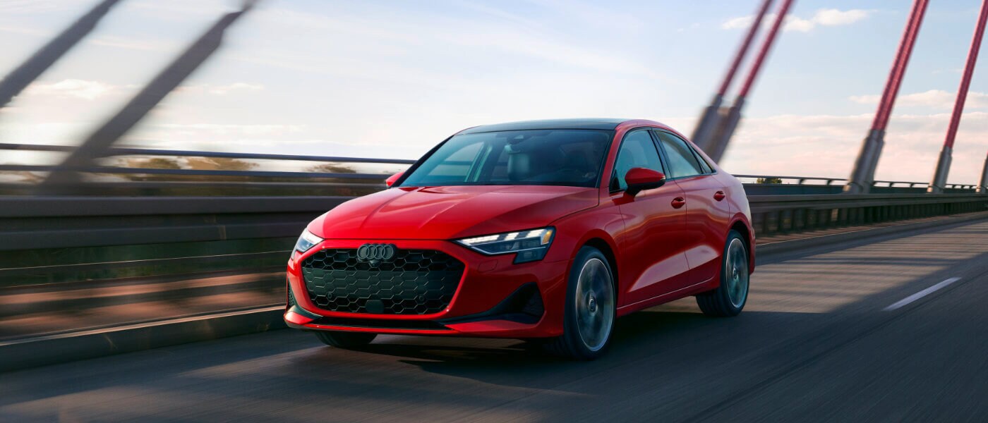 2025 Audi A3 Exterior Driving On Bridge