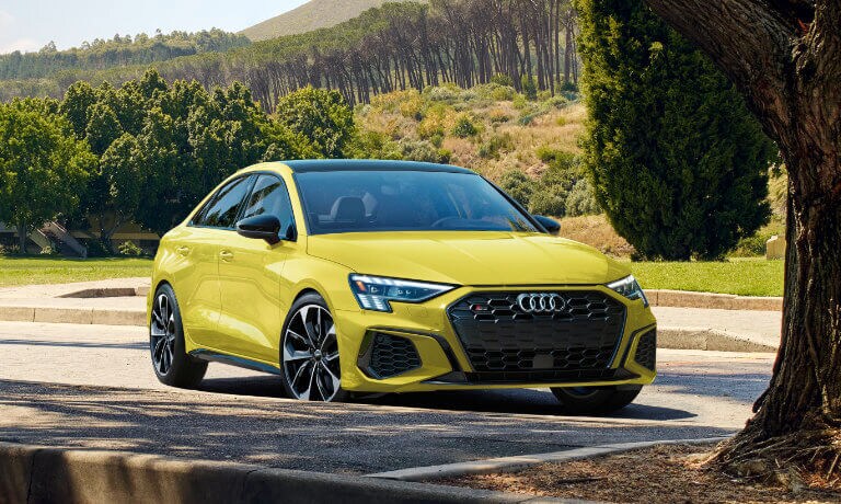 2022 Audi S3 exterior in park parking lot