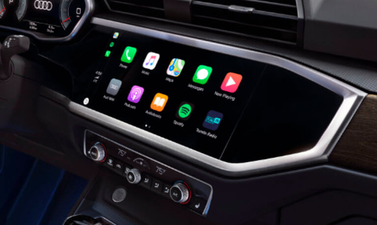 2021 Audi Q3 interior infotainment Apple CarPlay