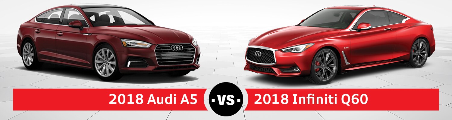2018 Audi A5 vs. 2018 Infiniti Q60 near Schaumburg, IL