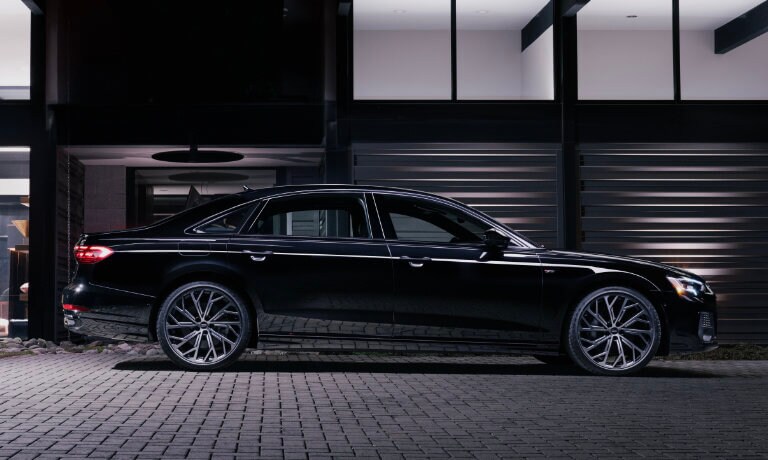 2024 Audi A8 exterior at night