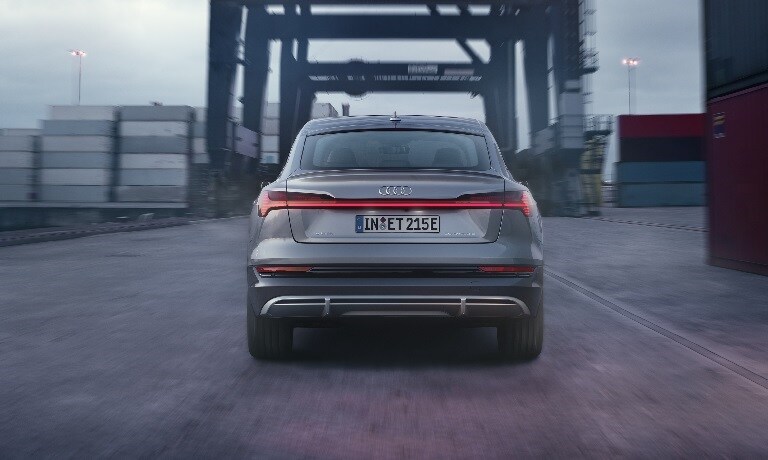 2020 Audi e-tron Sportback exterior shot of rear