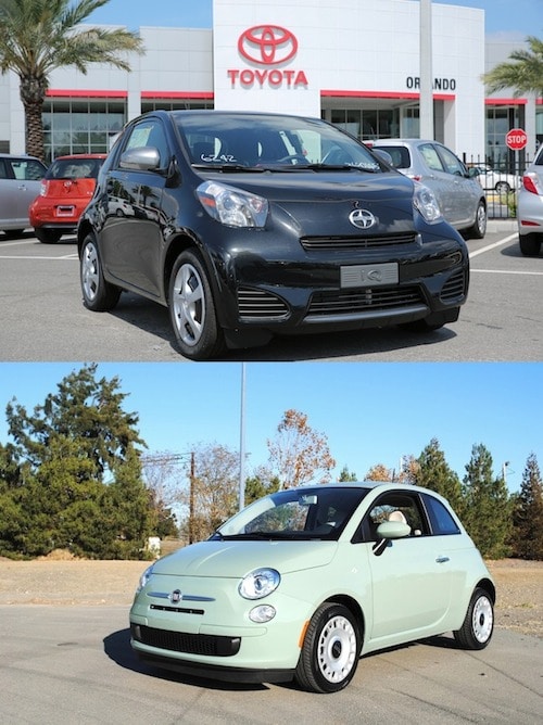 Scion vs Fiat Orlando Scion iQ vs Fiat 500