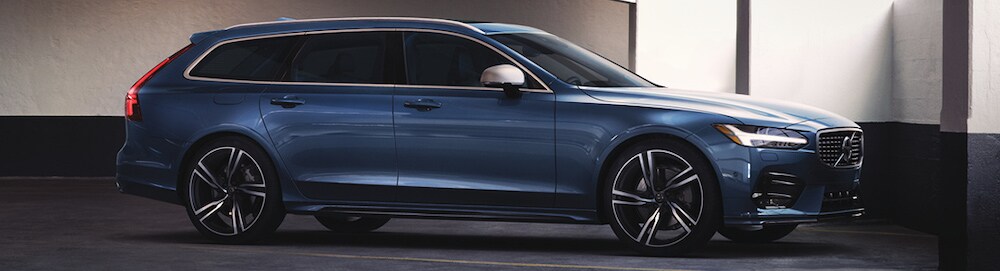 Blue 2019 Volvo V90