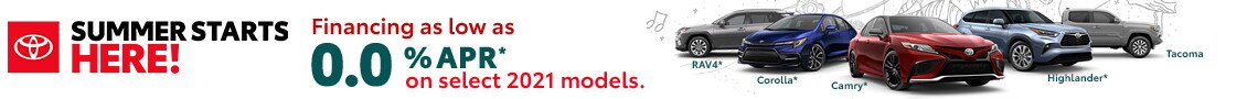 Select 2021 Toyota Models