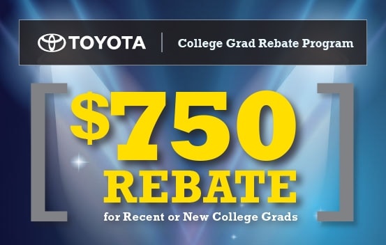 Toyota College Grad Rebate | Suburban Toyota