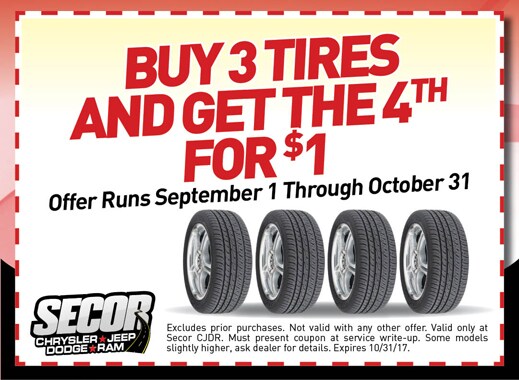 Tire Special from Secor CDJR