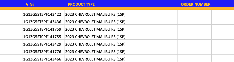 CHEVY MALIBU UNITS ON THE WAY TO SEGUIN CHEVROLET