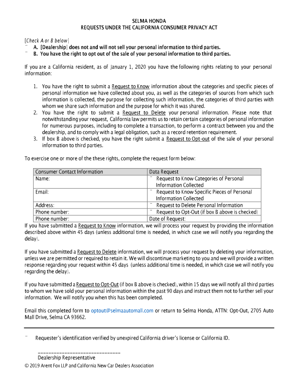 Customer Data Request_SelmaHonda.pdf