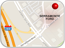 Map to Serramonte Ford