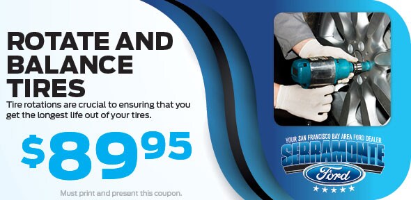 Rotate & Balance Tires Coupon, Colma, CA