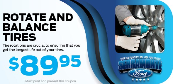 Rotate & Balance Tires Coupon, Colma, CA