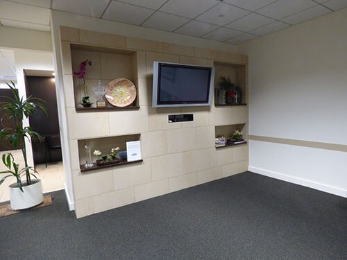 Tv wall in waiting area