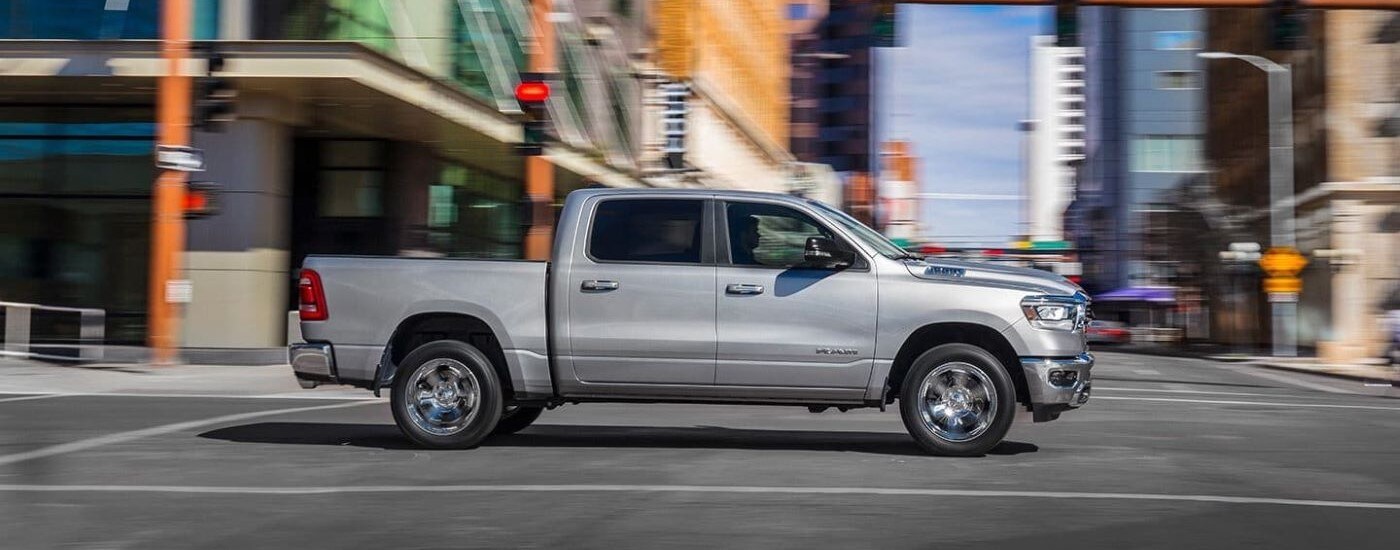 2019%20Ram%201500%20-%20Intersection.jpg Silver 2019 Ram 1500 driving through a busy intersection
