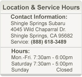 Shingle Springs Subaru Service Hours Shingle Springs Subaru Service Hours