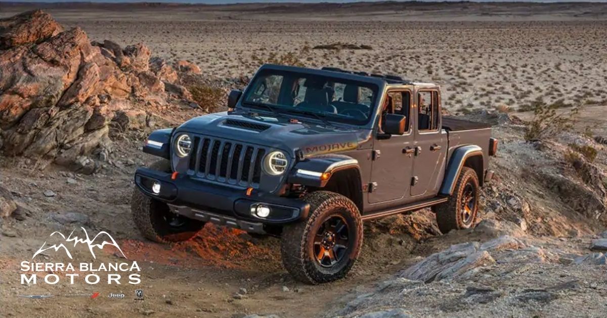 Gray 2021 Jeep Gladiator Climbing Hills In The Desert.jpg