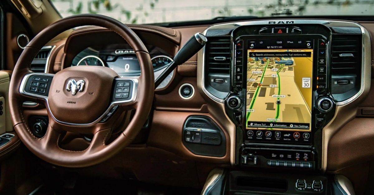 2021 RAM 3500 Brown Interior With Display Screen.jpg