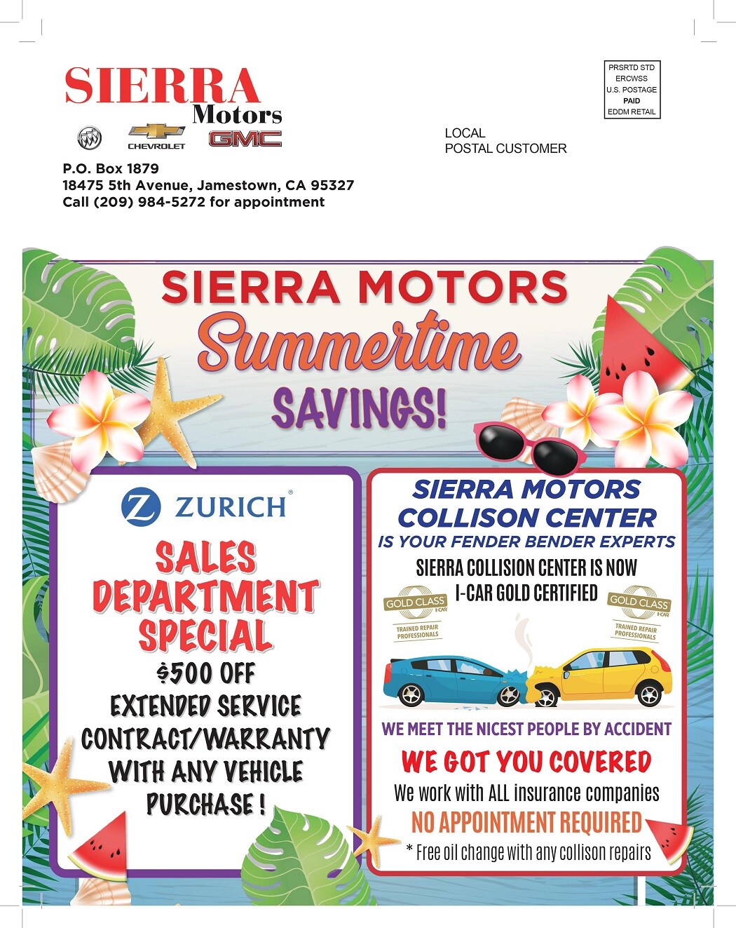 SERVICE & PARTS SPECIALS Sierra Motors