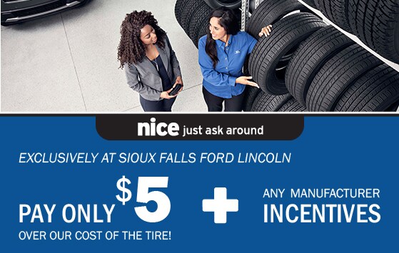 Tire coupon Sioux Falls Ford Lincoln