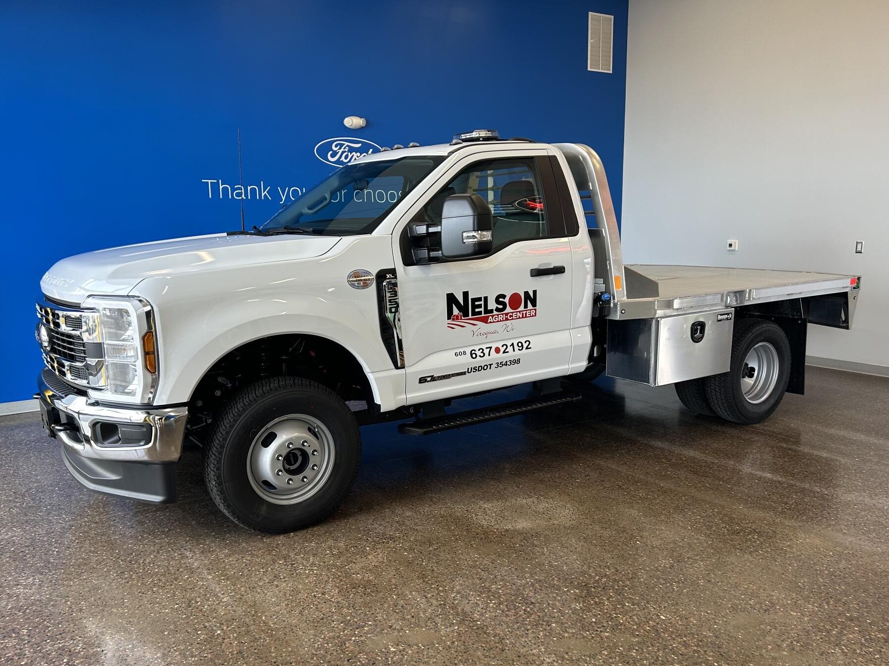 Nelson Agri-Center business truck upfitted at Sleepy Hollow Commercial Truck Center