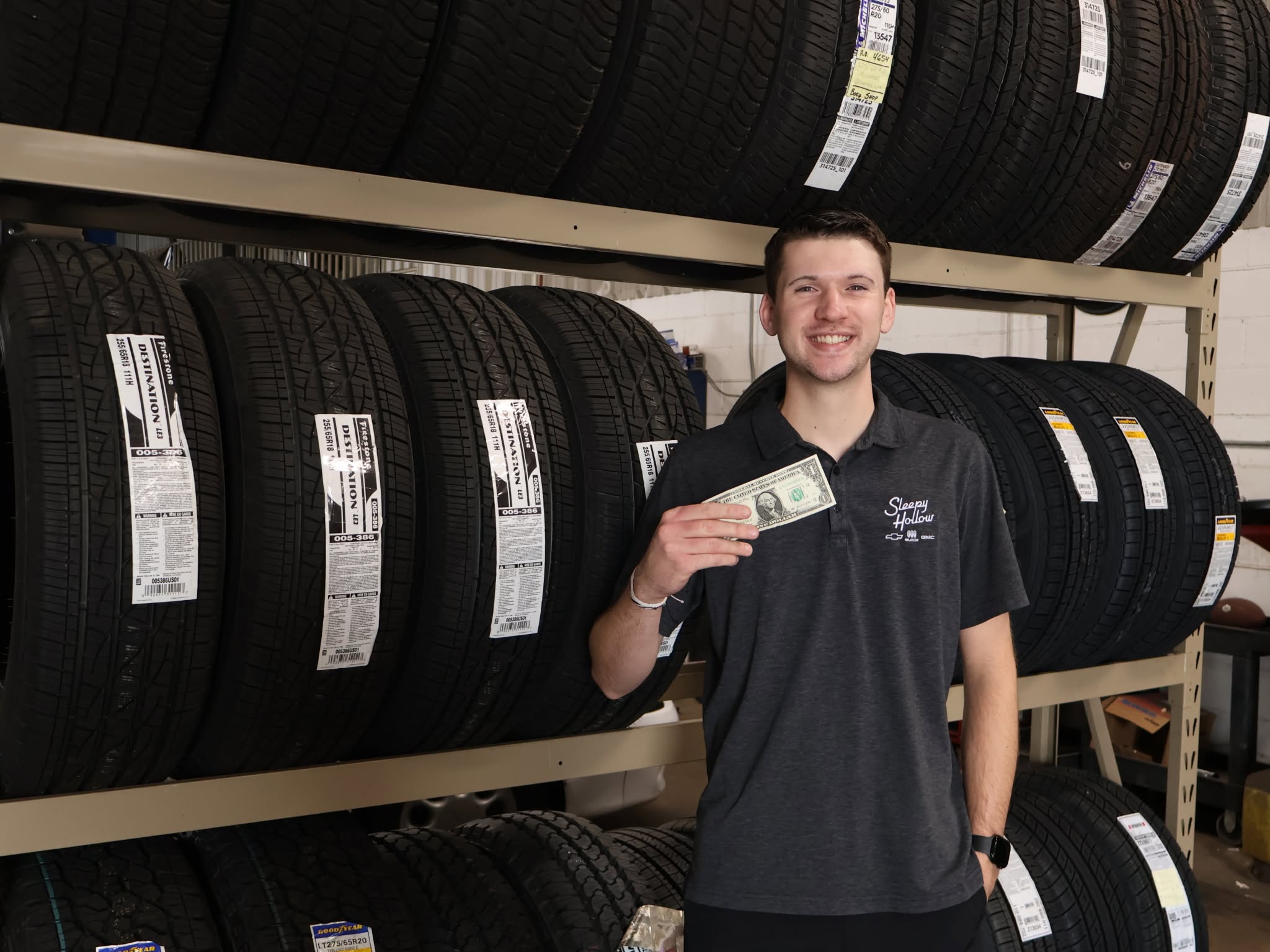Fall tire sale at Sleepy Hollow Chevrolet Buick GMC — buy 3 tires, get the 4th for $1