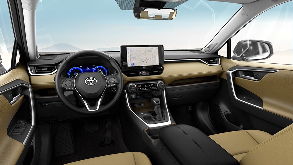 2024 Toyota RAV4 Nutmeg SofTex® Trim Row Interior.