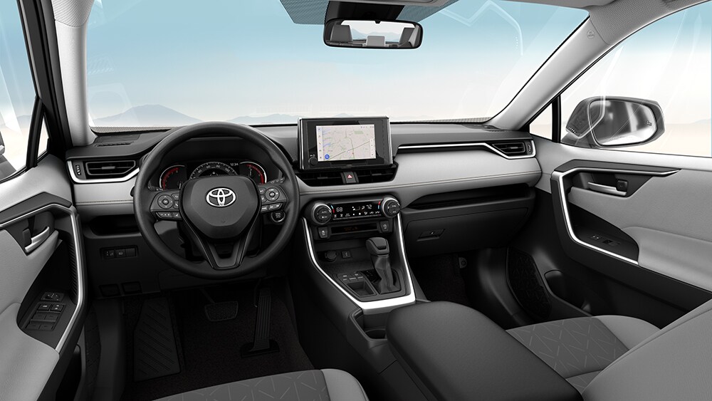 2024 Toyota RAV4 Ash Fabric Front Row Interior.