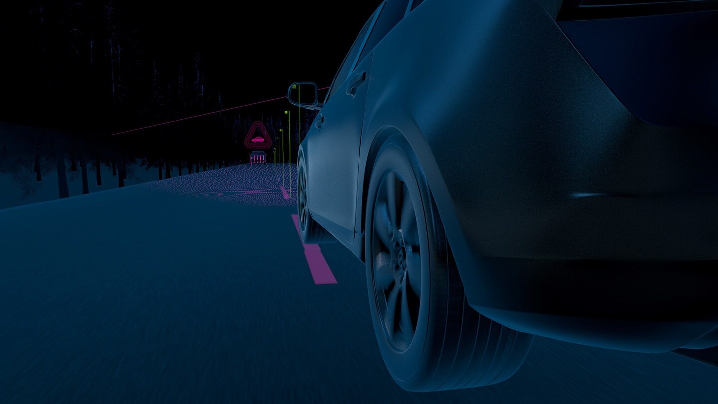 Volvo oncoming lane mitigation technology