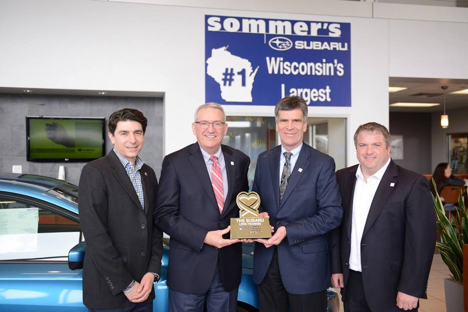 Sommer's Subaru Love Promise Award in Milwaukee