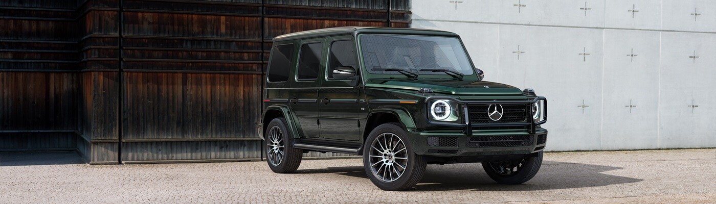 Mercedes-Benz G-Class Mercedes-Benz G-Class parked by an industrial building