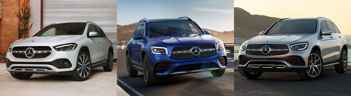 2022 Mercedes-Benz GLA vs 2022 Mercedes-Benz GLB vs 2022 Mercedes-Benz GLC