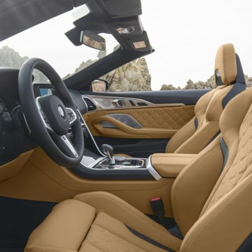 BMW M8 convertible interior