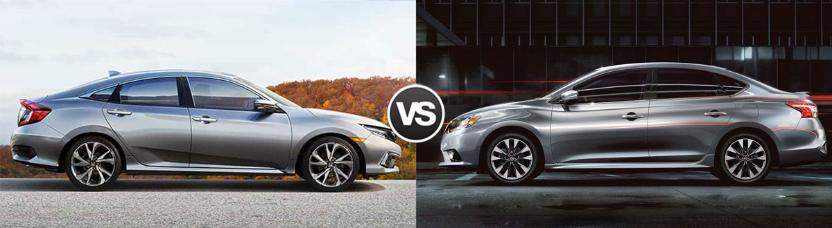 2019 Honda Civic vs 2019 Nissan Sentra