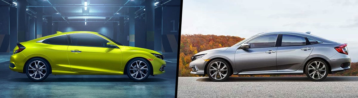 2019 Honda Civic Coupe vs 2019 Honda Civic Sedan