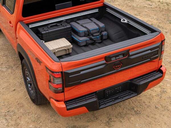 2025 Nissan Frontier Rear Angle and Truck Bed