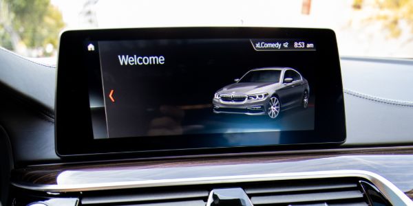 BMW 5 Series command center
screen