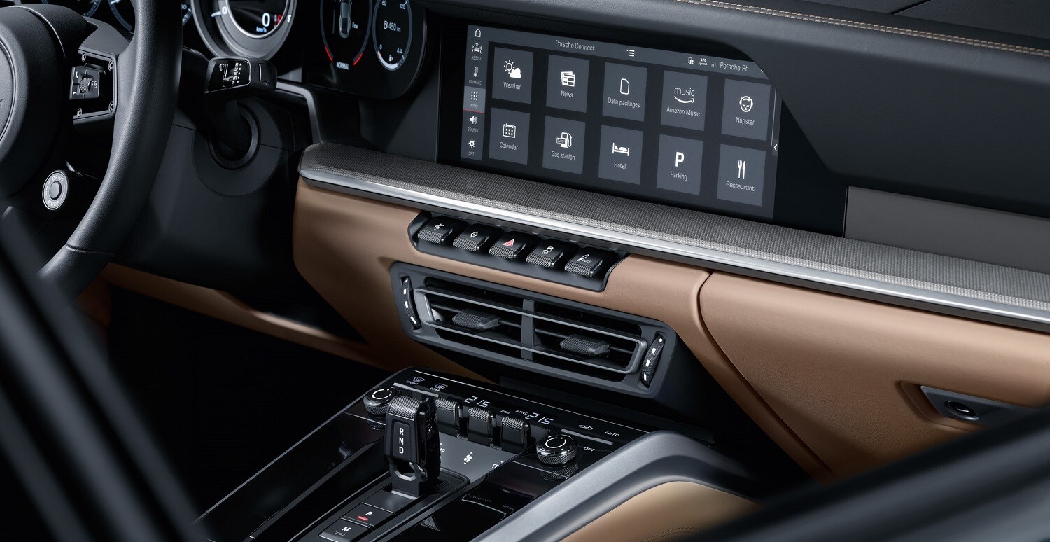 Porsche 911 Turbo View of 911 Turbo Interior Console