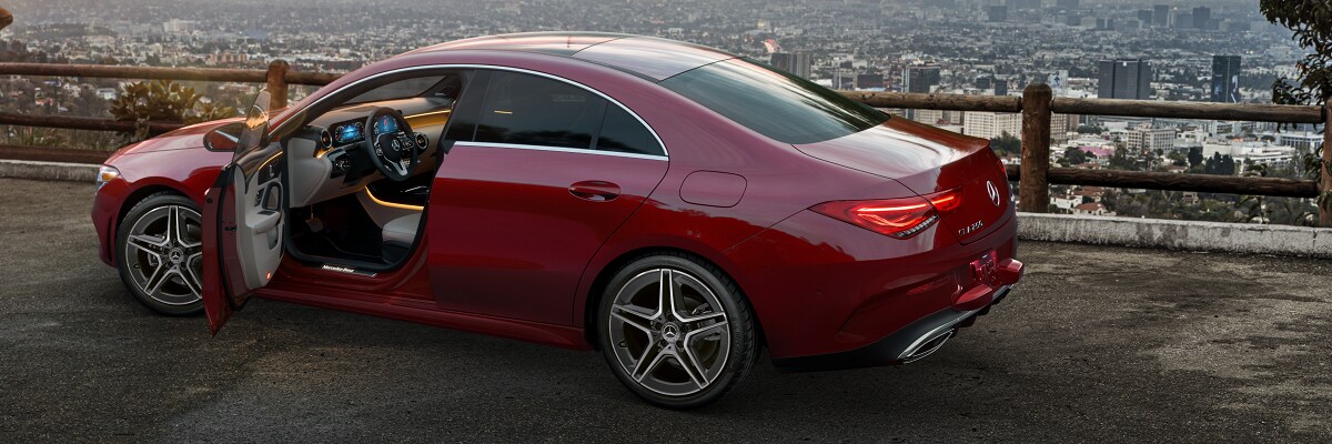 Mercedes-Benz CLA Mercedes-Benz CLA parked above Los Angeles