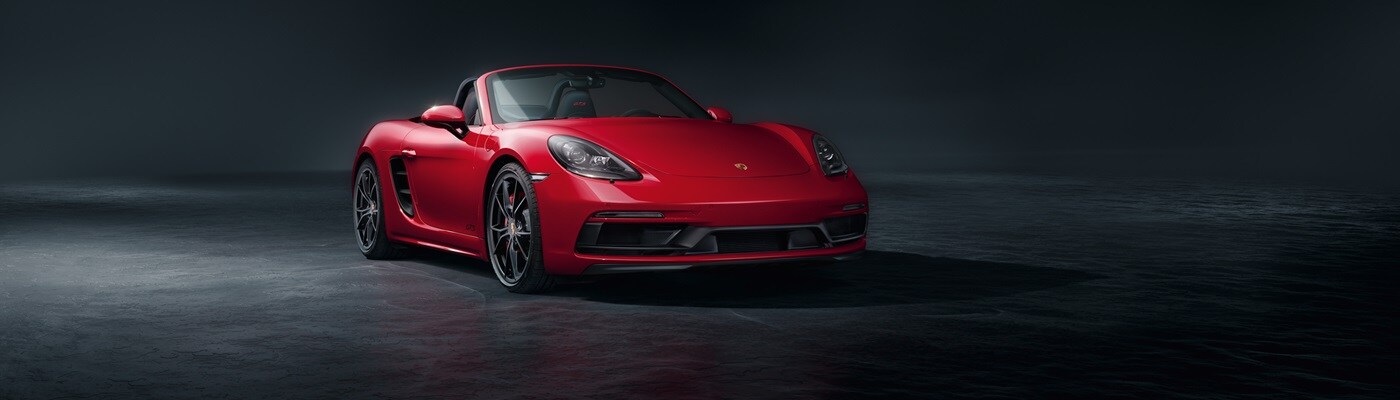 Porsche 718 Boxster 718 Boxster parked in a grey void
