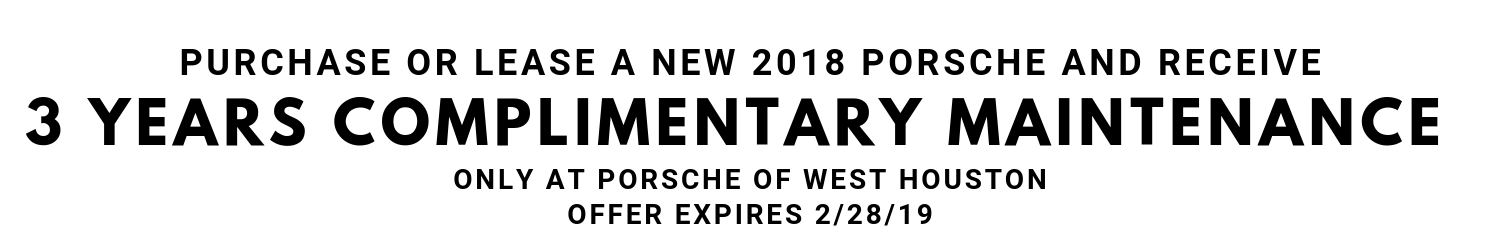 Porsche West Houston Monthly Offer