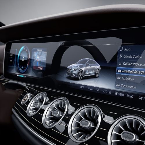 Mercedes-Benz CLS center stack display screen