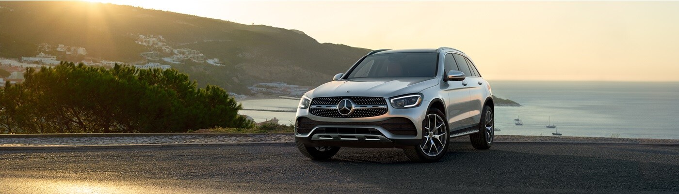 Mercedes-Benz GLC SUV Mercedes-Benz GLC SUV parked by an oceanside overlook