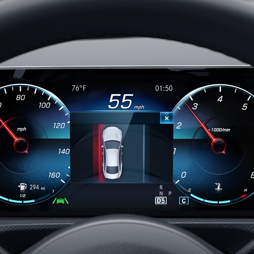 Mercedes-Benz CLA Driver Safety Display