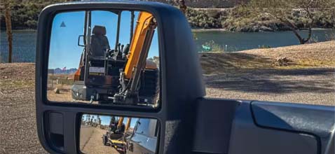 CLASS-EXCLUSIVE AVAILABLE POWER CONVEX TRAILER TOW MIRRORS*