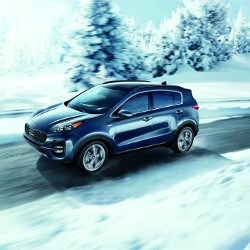 2020 Kia Sportage in snow
