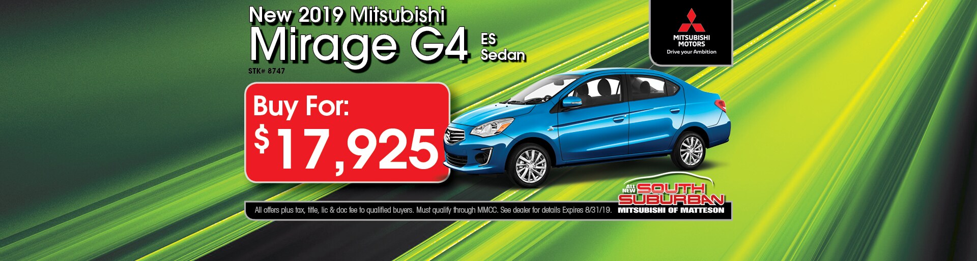 2019 Mitsubishi Mirage G4 ES